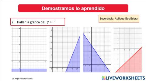 Gráfica de inecuaciones 2