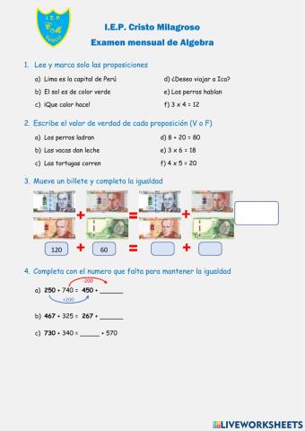 1b Examen de Algebra