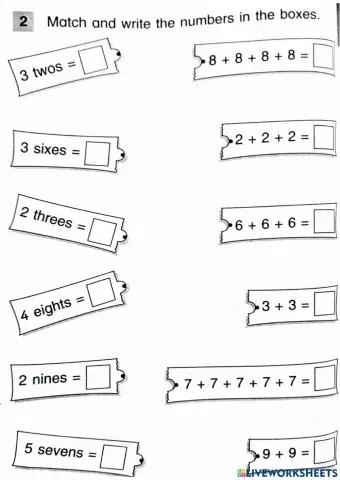 Multiplication Matching