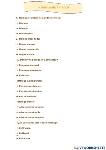 Un gorila encantador