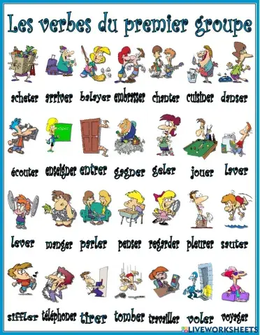 Les verbes du premier groupe