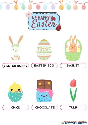 Easter vocabulary easy