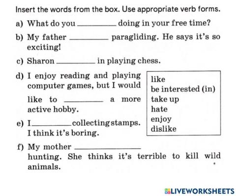 Time for fun active vocabulary U9 L3