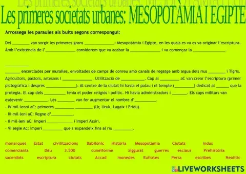 Primeres civilitzacions