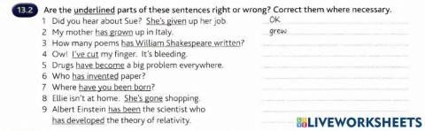 Present perfect or past simple