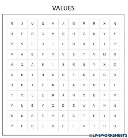 Crossword values
