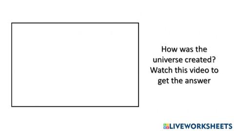 The origin of the universe