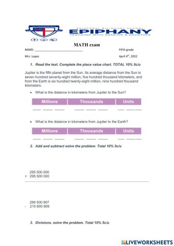 Adding subtraction and divisions