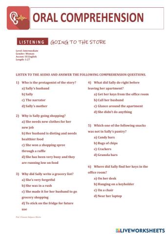 Listening: Going to the store