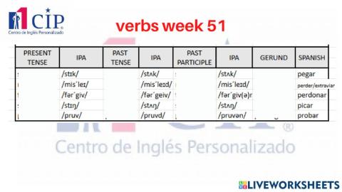 K vocabulary week 52