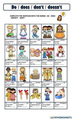 Present Simple: Interrogative form