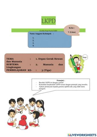 Lkpd  Kelas 5 tema 1 subtema 2