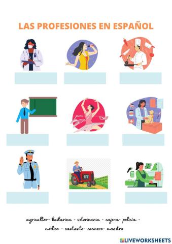 Las profesiones en español
