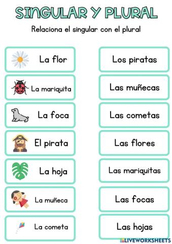Singular y plural ii