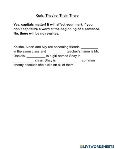 Their, they're there quiz