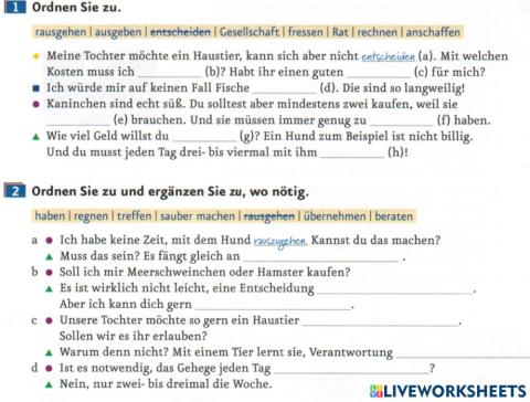 B 1.1. Lektion 7: Wiederholung