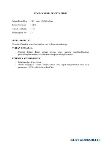 Perkembangbiakan secara generatif pada tumbuhan dan hewan