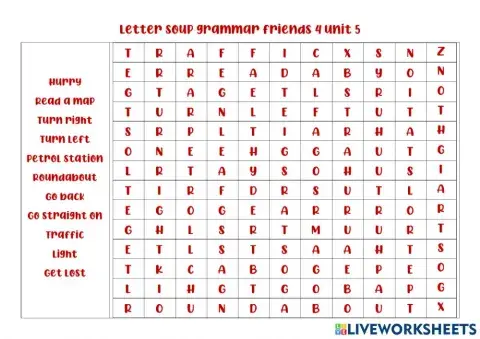 Gf4 unit 5 letter soup