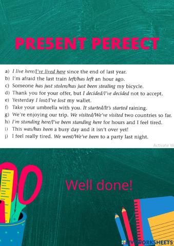 Present perfect