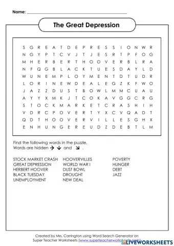 The Great Depression