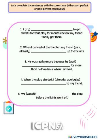 I09 - Past Perfect and Past PErfect Continuous