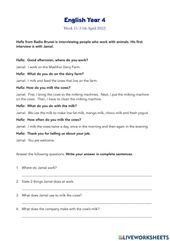 Reading Comprehension