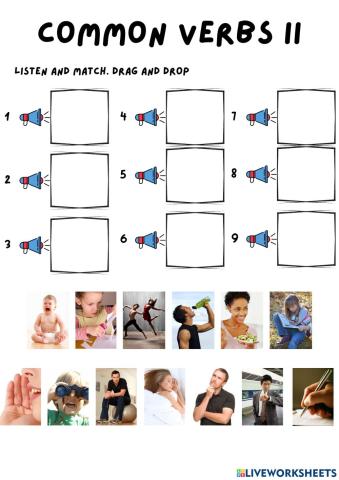 Common verbs II listening