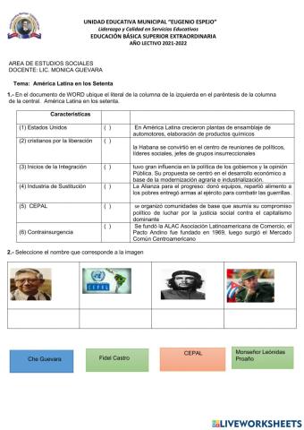 América Latina en los setenta