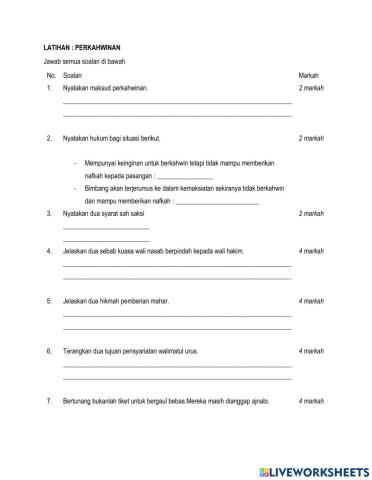 Pengukuhan Ting 5 : Perkahwinan