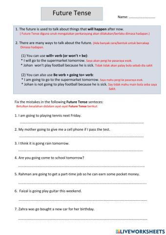 Future Tense