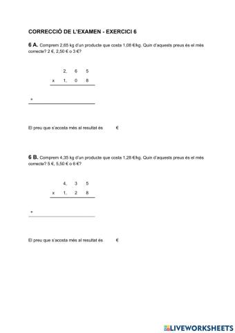 Correcció Examen Exercici 6