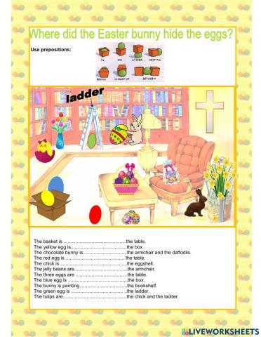Easter Prepositions