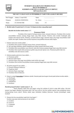 Try out bahasa indonesia