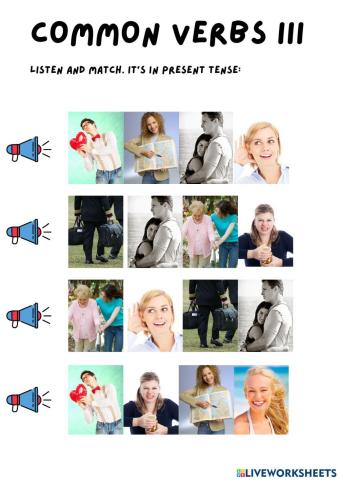 Common verbs III listening