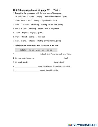 5th grade Unit 5 Test b2