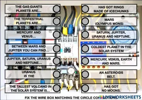 Solar system wire matching
