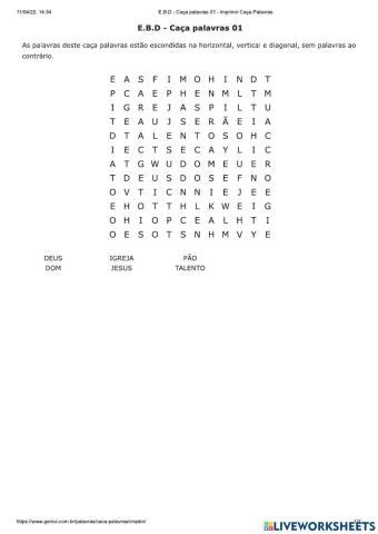 EBD - Primeiros Passos