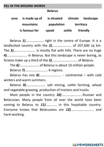 Belarus Active Vocabulary U8 L5