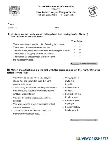 Examen viewpoint 2 unit-1-3