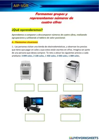 Representamos números de cuatro cifras