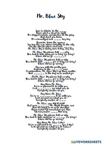 Mr.Blue Sky