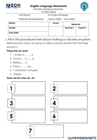 Making Volcano - Procedural Text