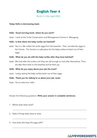 Reading Comprehension