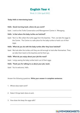 Reading Comprehension