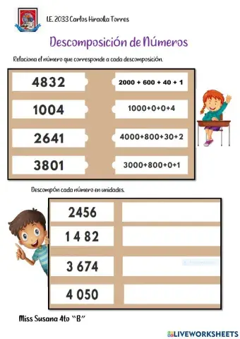 Descomposición de números