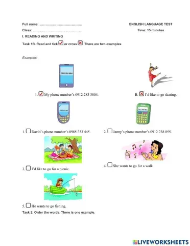 Unit 18 What's your phone number?