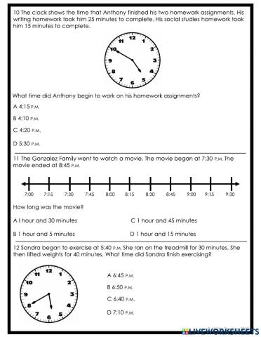 Time Team Practice -2     3.7c