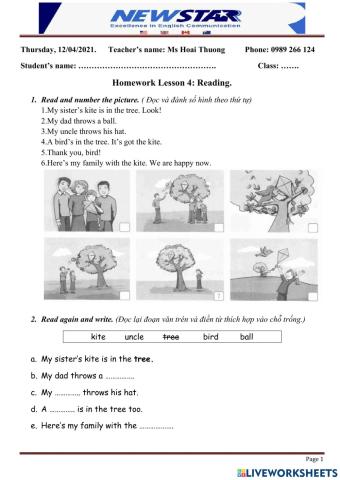 HW Reading G1
