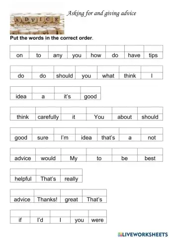 Asking for-giving advice