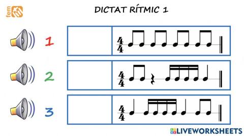Dictat rítmic 4.1